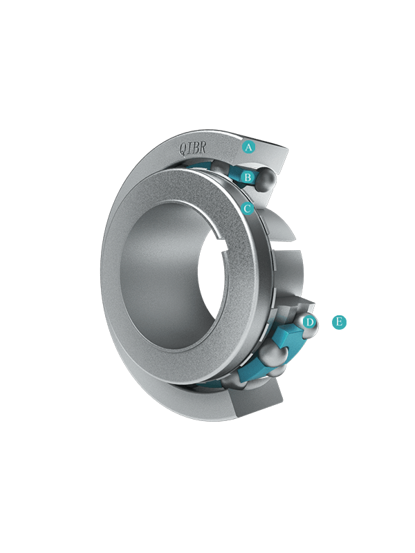 Самоустанавливающиеся шарикоподшипники на переходной втулке