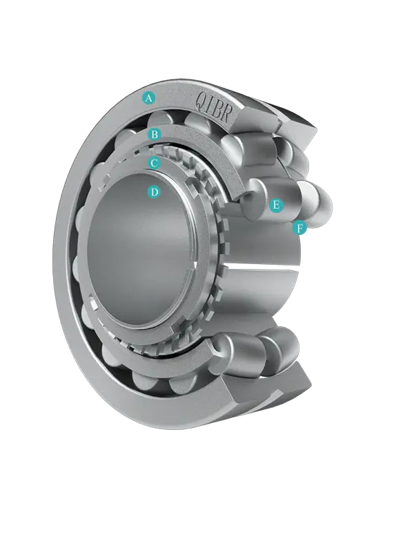 Двухрядный сферический роликоподшипник с переходной втулкой