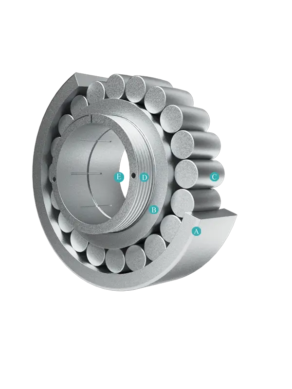 Однорядный сферический роликоподшипник с выемной втулкой